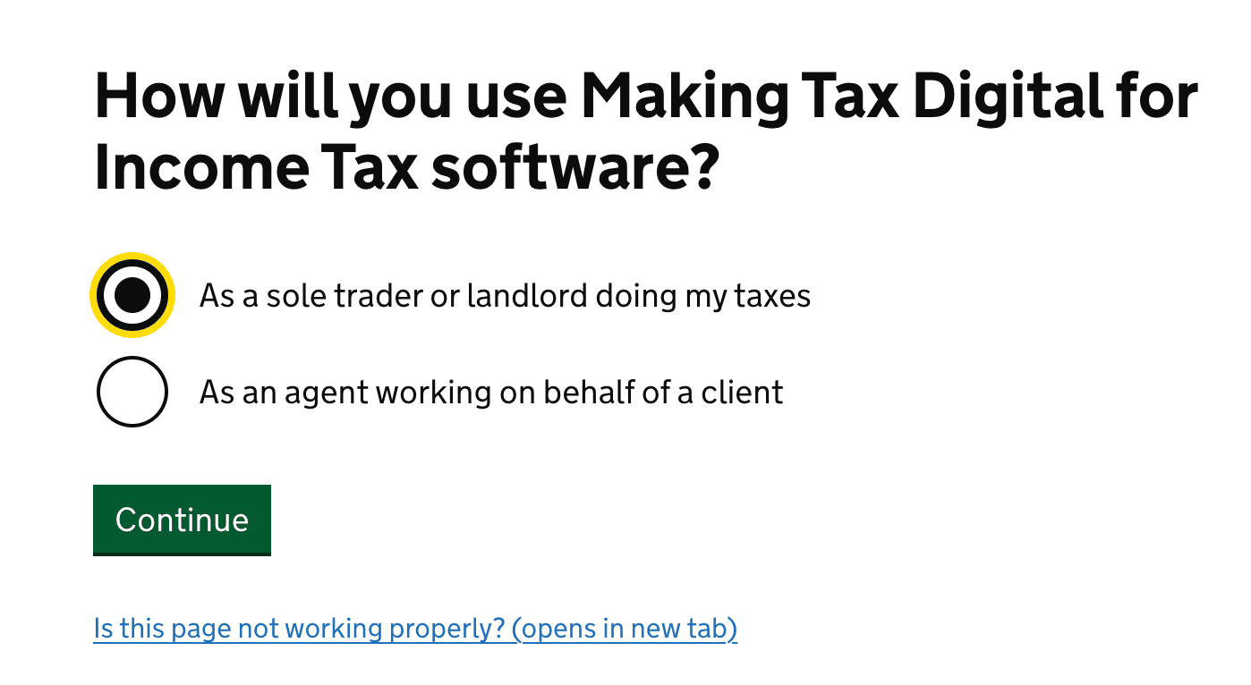 HMRC finder tool step 1